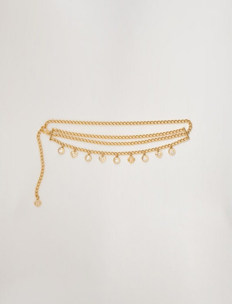 Maje Jewellery Chain Riemen Dames Goud | FNBYKGQ-52